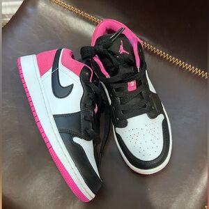 Nike Jordans Pink Black White, Youth Size 4